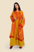Dress in cotton with front buttons
